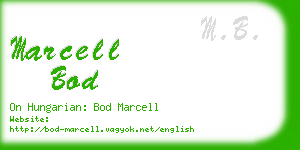 marcell bod business card